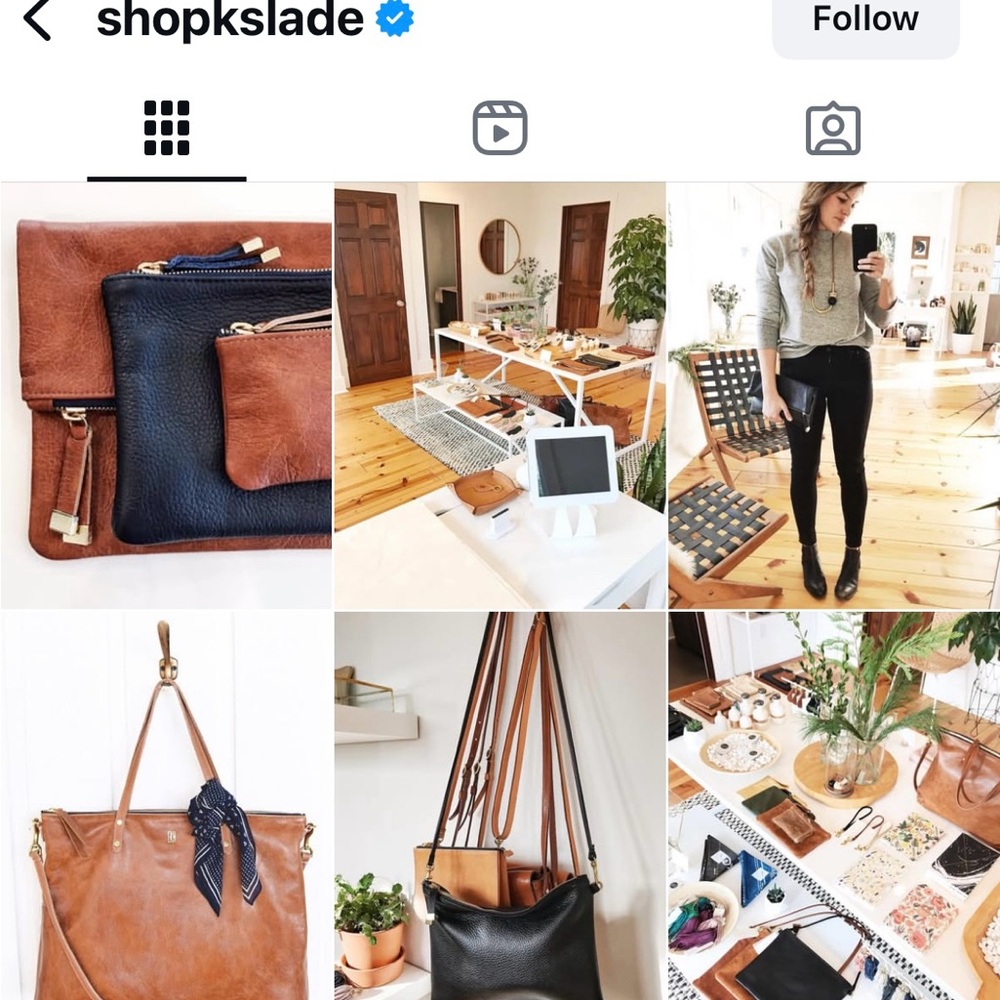 K. Slade American Made Leather Carryall Tote - Picture 6 of 16
